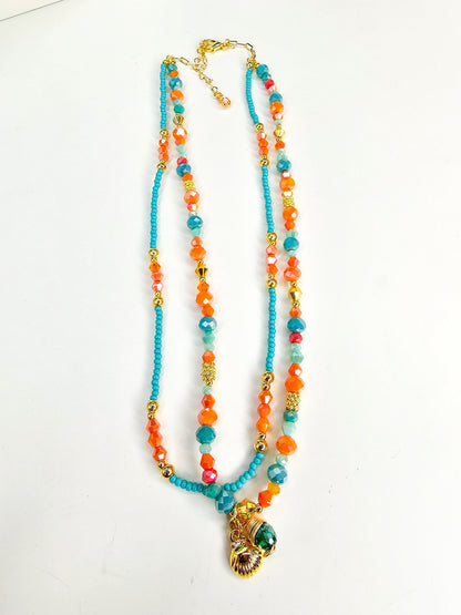 Shell Charm Layered Necklace