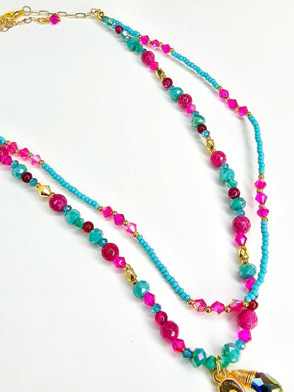 Heart Charm Layered Necklace