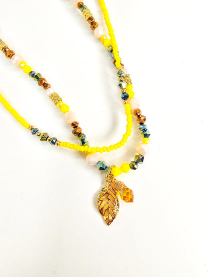 Leaf Fall Layered Necklace