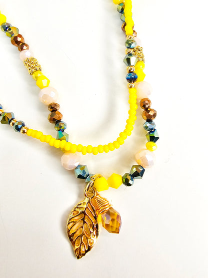 Leaf Fall Layered Necklace