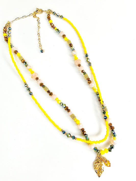 Leaf Fall Layered Necklace