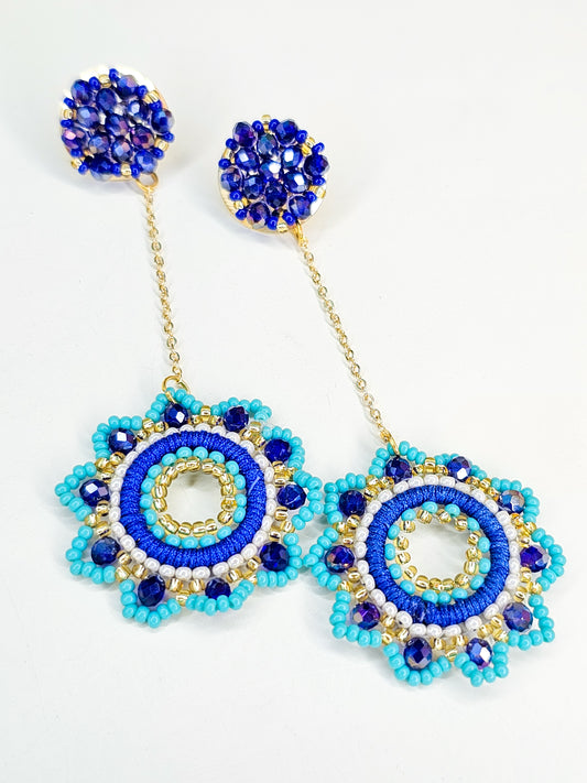 Sunflower Long Earrings