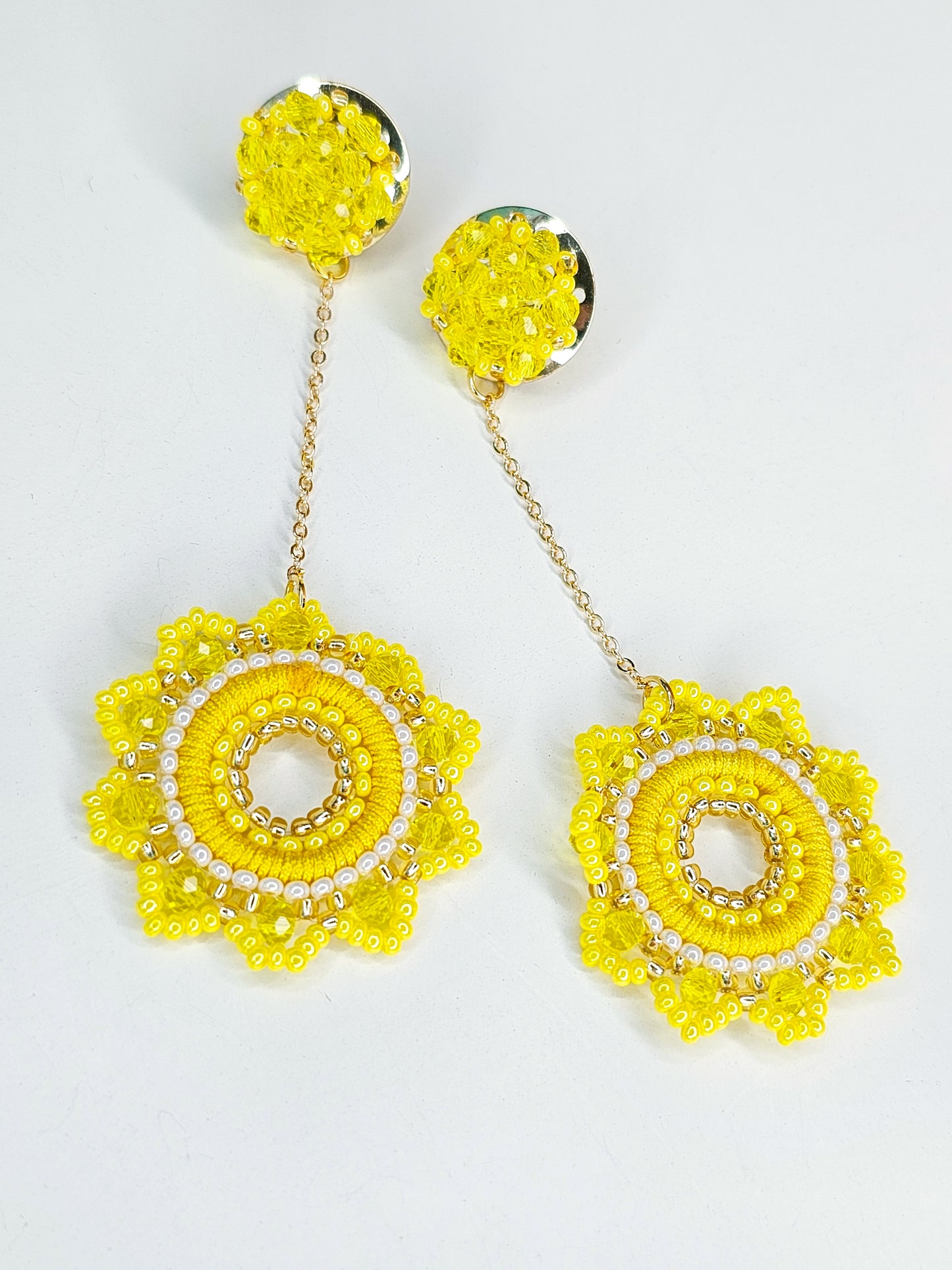 Sunflower Long Earrings