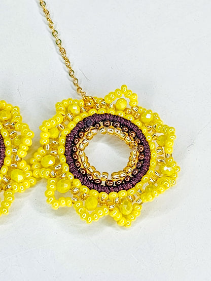 Sunflower Long Earrings