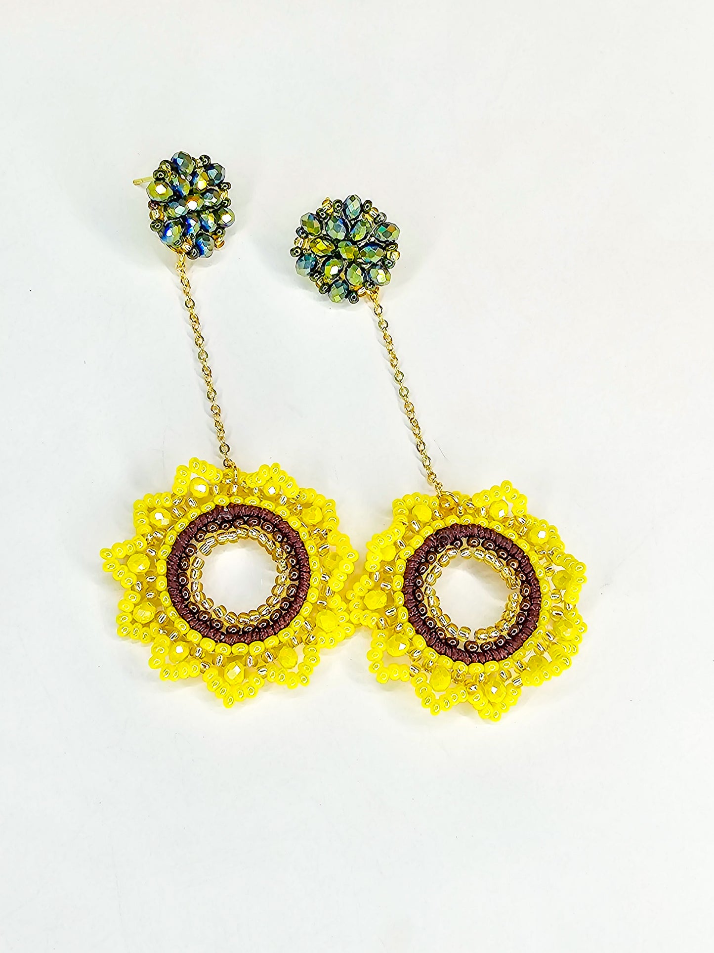 Sunflower Long Earrings