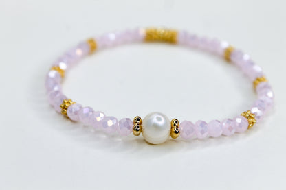 Pearl & Crystal Bracelet