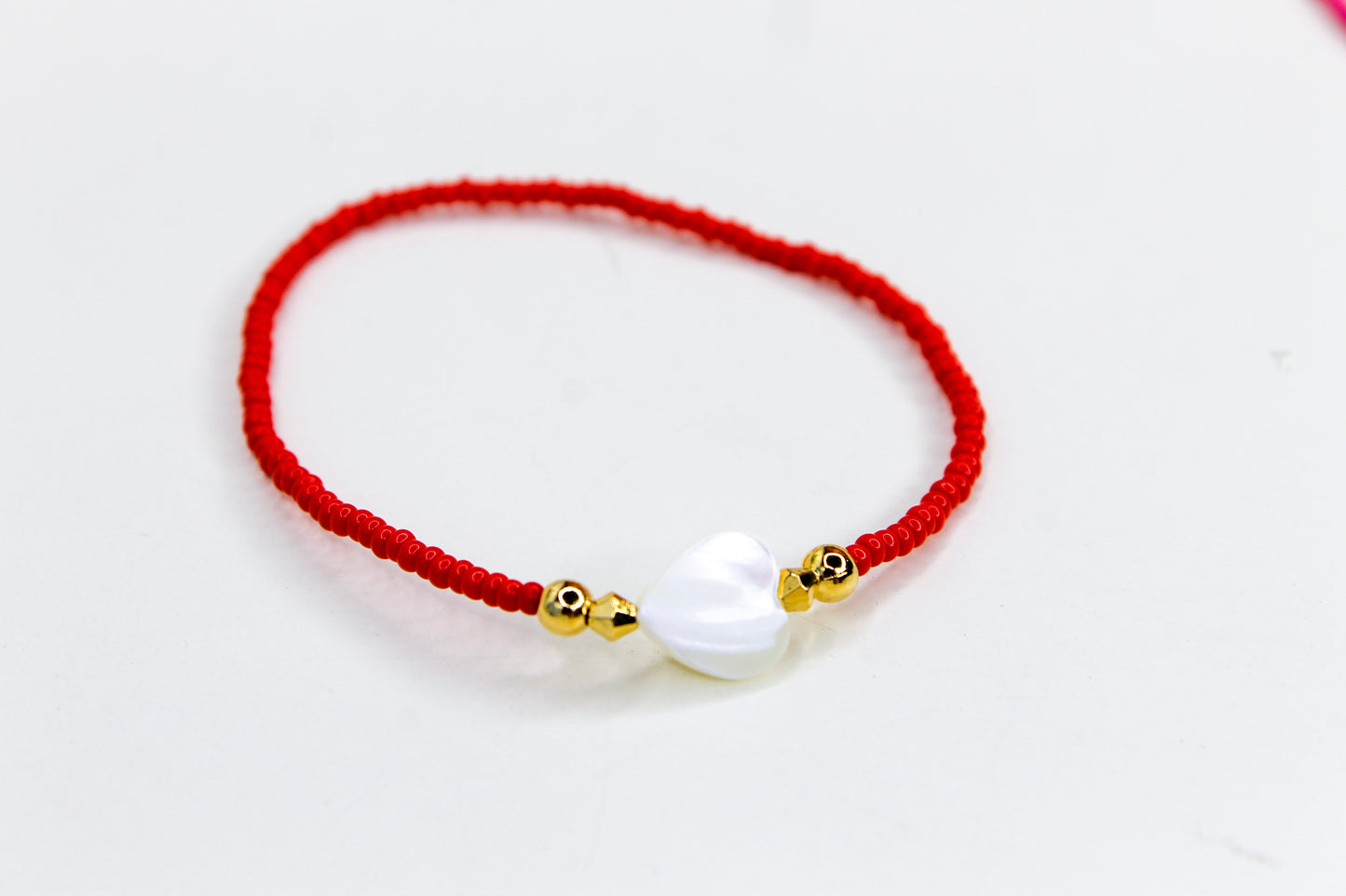 bright red bracelet