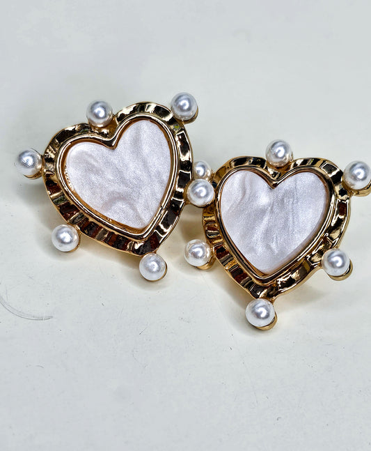 Stud Heart Earrings