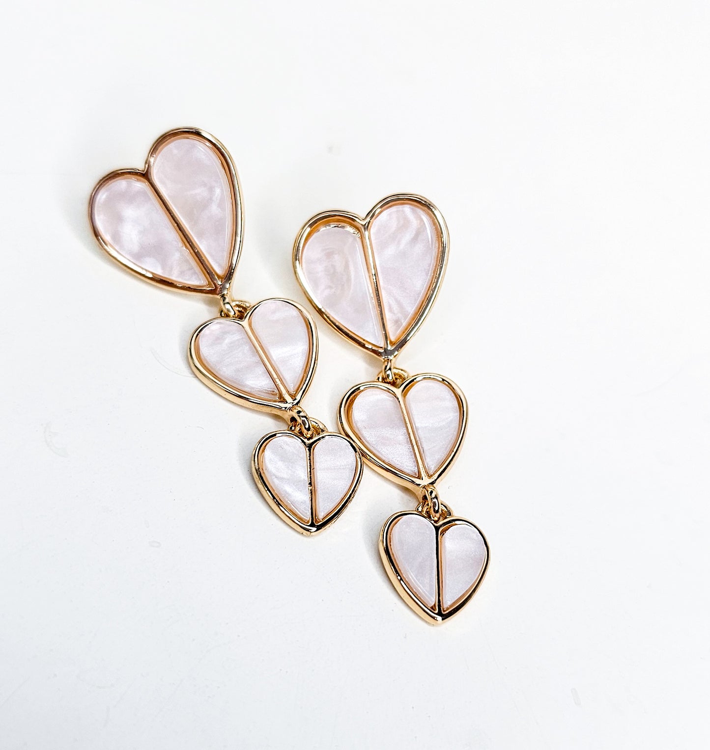 Triple Heart Earring