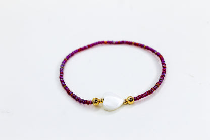 Mininalist Heart Bracelet, Colorful Heart Bracelet