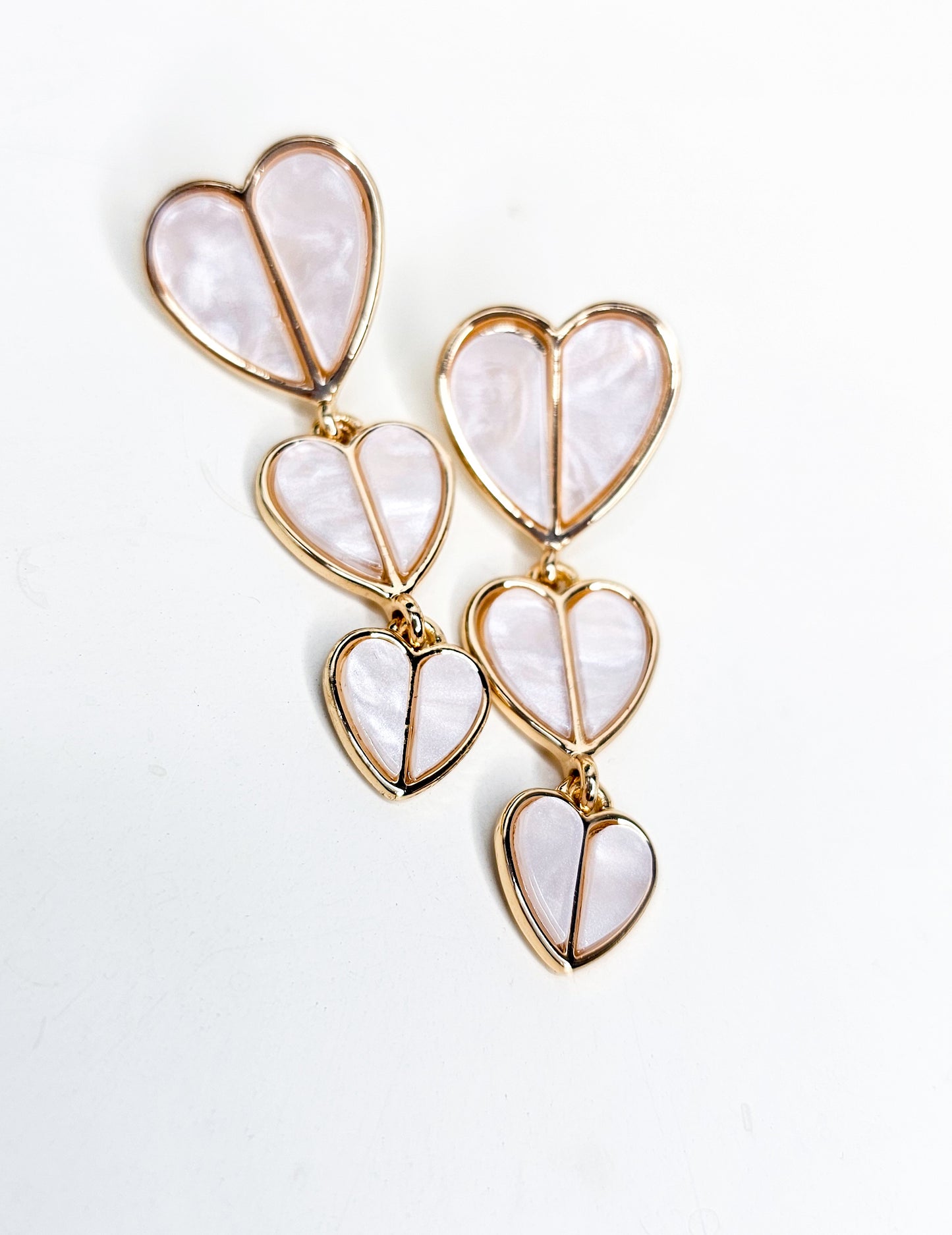 Triple Heart Earring