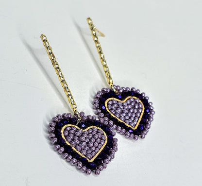 Heart Long Earrings