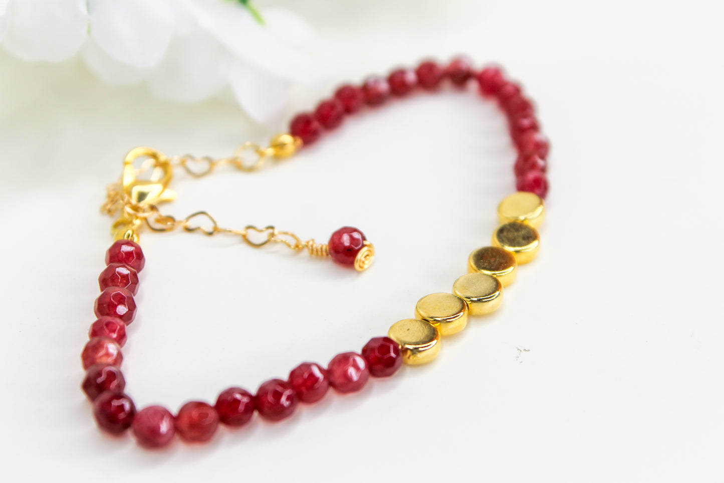 Agate Gold Plated Bracelet