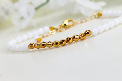 Agate Gold Plated Bracelet