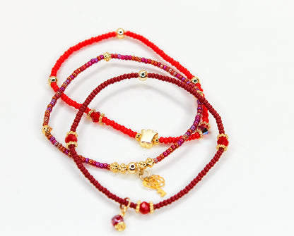 Strech Beaded Bracelet Set