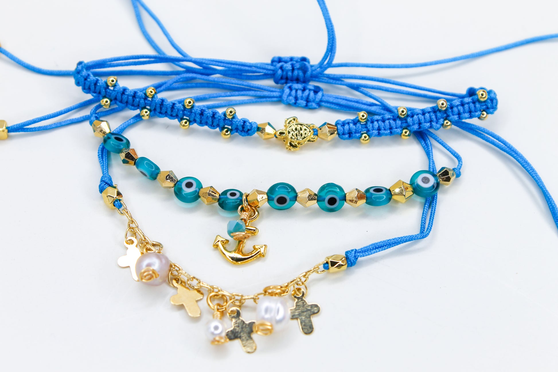 Blue Beach themed bracelet 