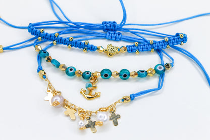 Blue Beach themed bracelet 