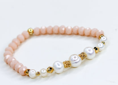 Pearl & Crystal Bracelet