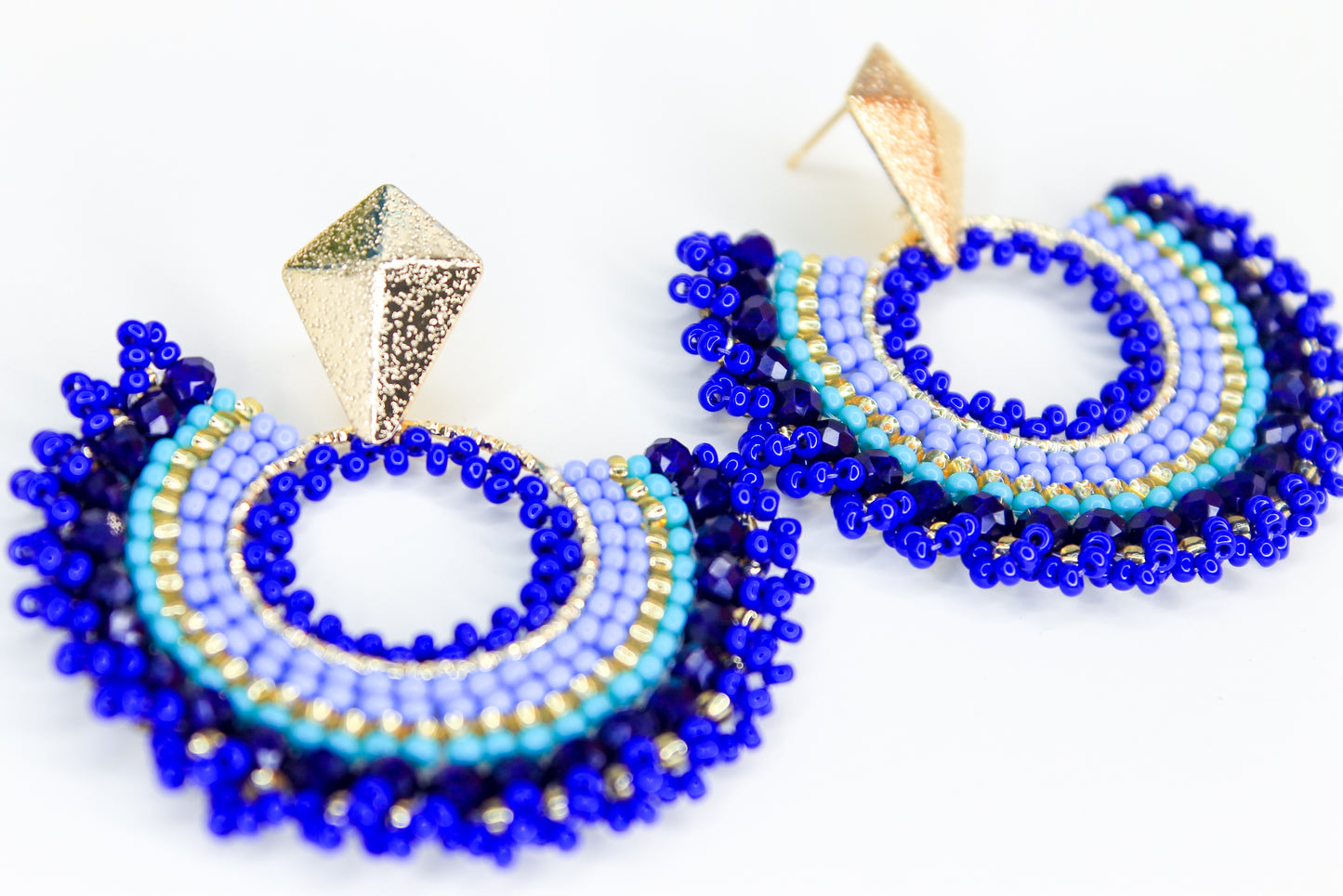 Large Fan Statement Earrings