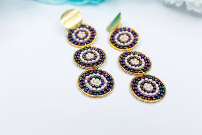 Triple Circle Earrings