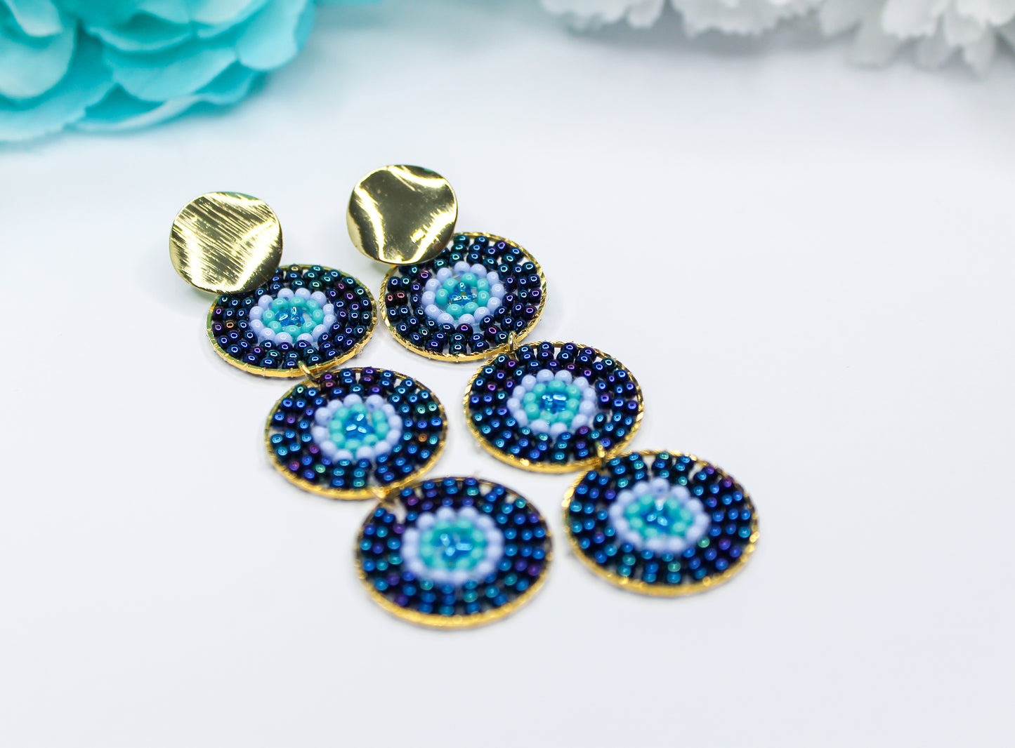 Triple Circle Earrings