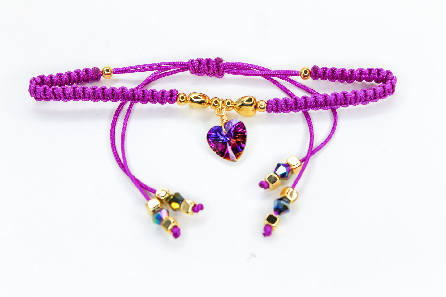 purple string bracelet